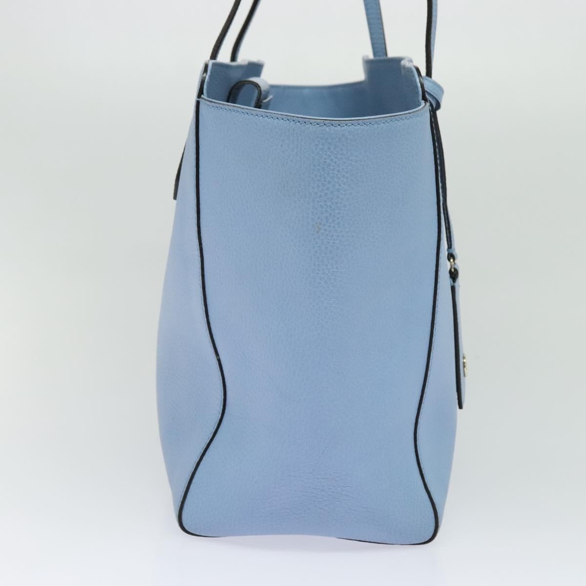 Gucci Swing Tote Leather, BLUE, LEATHER, Tote bag