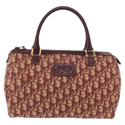 Christian Dior Vintage Trotter Handbag Canvas, RED, CANVAS, Handbag