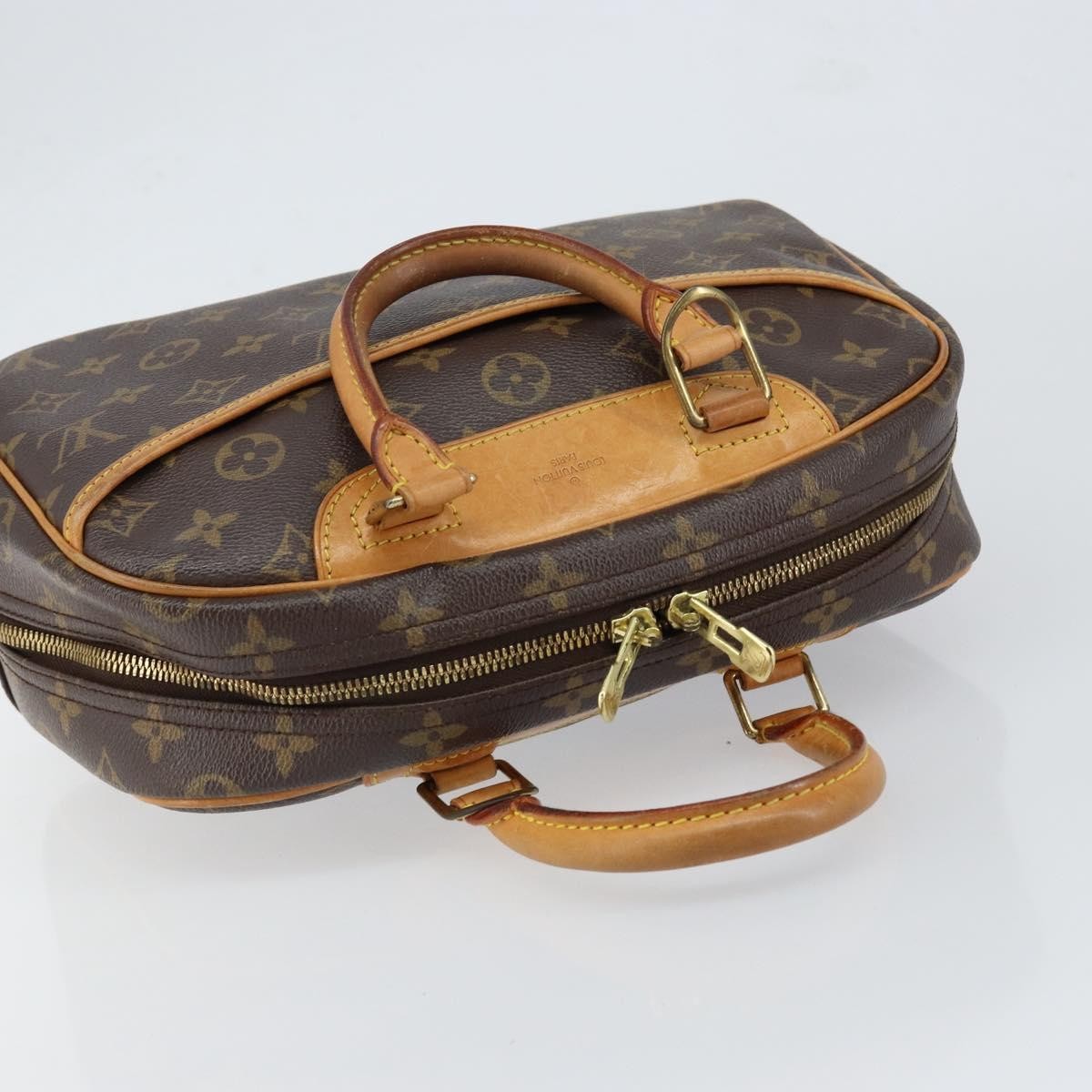 Louis Vuitton Trouville Handbag Monogram Canvas, BROWN, CANVAS, Handbag