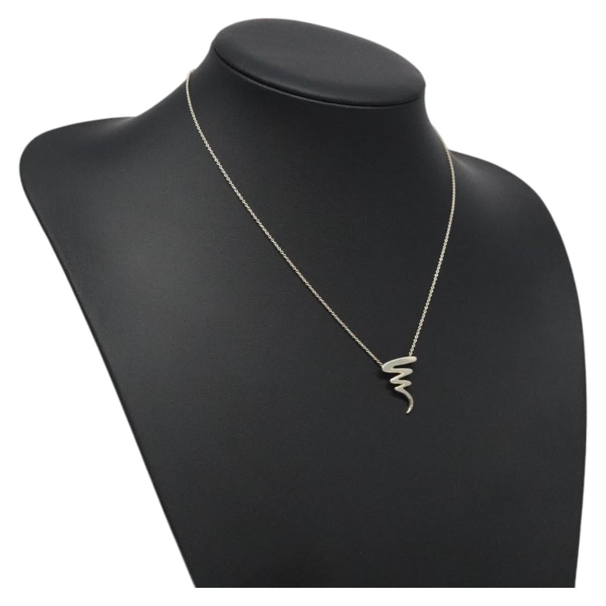 Tiffany & Co. Paloma Picasso Scribble Necklace Silver 925, SILVER, SILVER, Necklace