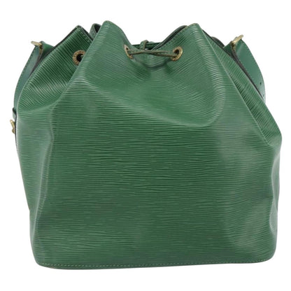 Louis Vuitton Petit Noe Handbag Epi Leather, Green, Leather, Shoulder Bag