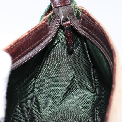 Gucci Sherry line pouch Canvas, BEIGE, CANVAS, Clutche & pouche