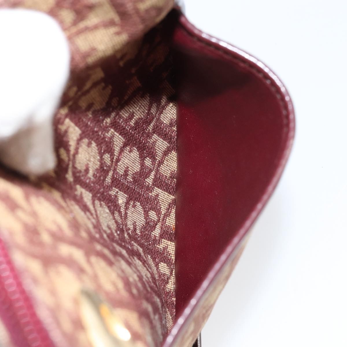 Christian Dior Vintage Trotter Shoulder Bag Canvas, BEIGE, CANVAS, Shoulder bag