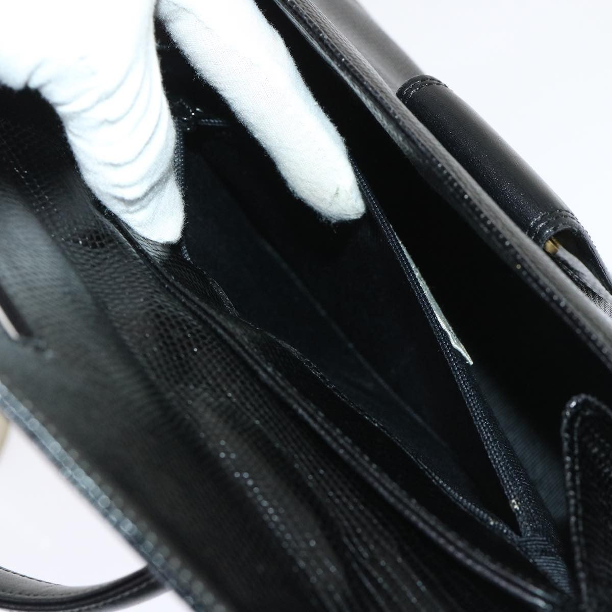 Givenchy Vintage Handbag Leather, BLACK, LEATHER, Handbag