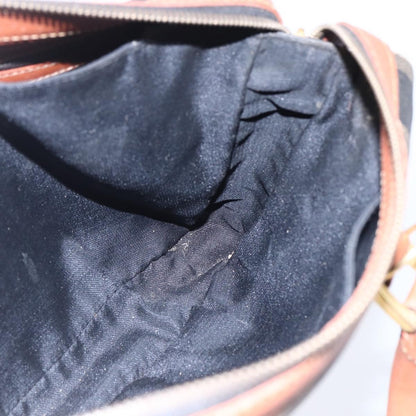 Fendi Vintage Pequin Convertible Boston Bag Coated Canvas, BROWN, CANVAS, Handbag