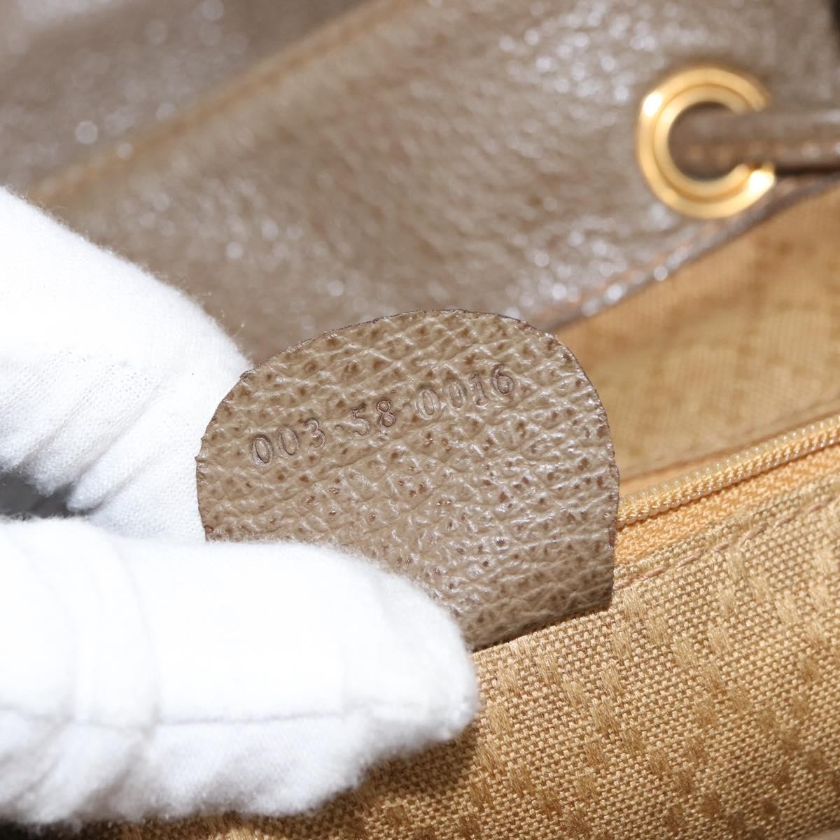 Gucci Vintage Bamboo Backpack Suede, BROWN, SUEDE, Backpack