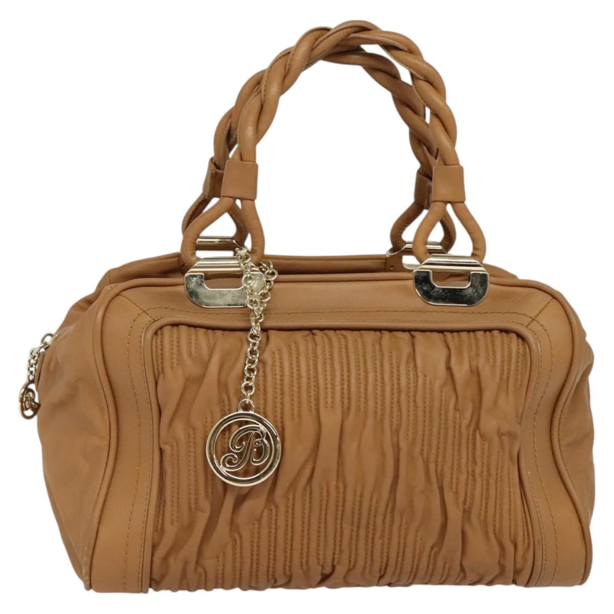 Bally Handbag Leather, BROWN, LEATHER, Handbag