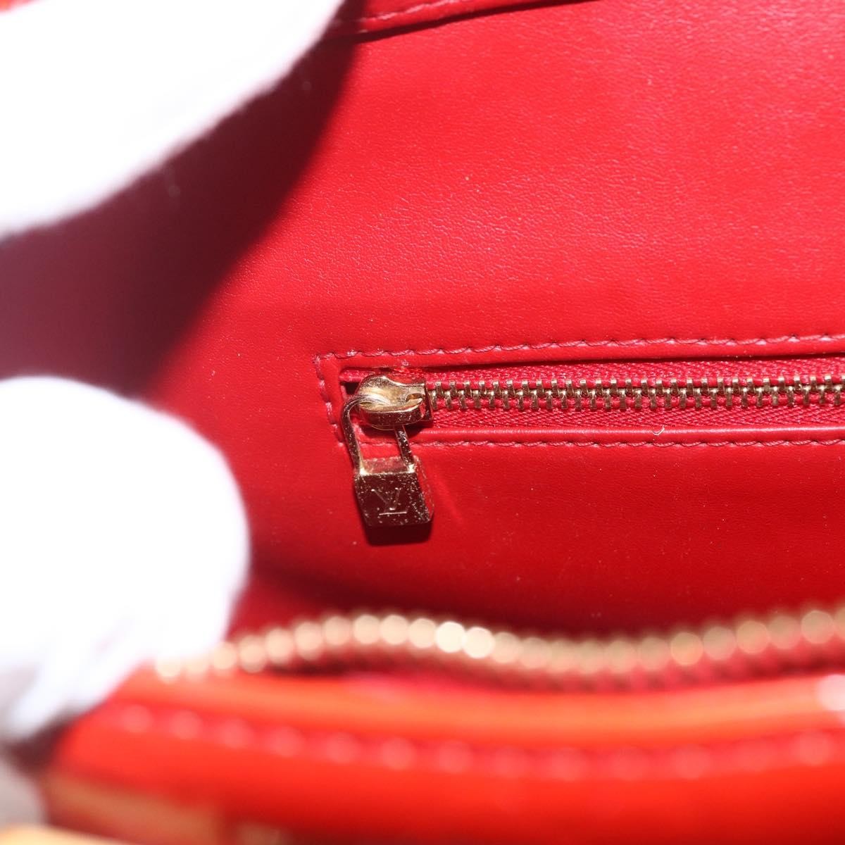 Louis Vuitton Houston Handbag Monogram Vernis, RED, PATENT_LEATHER, Handbag
