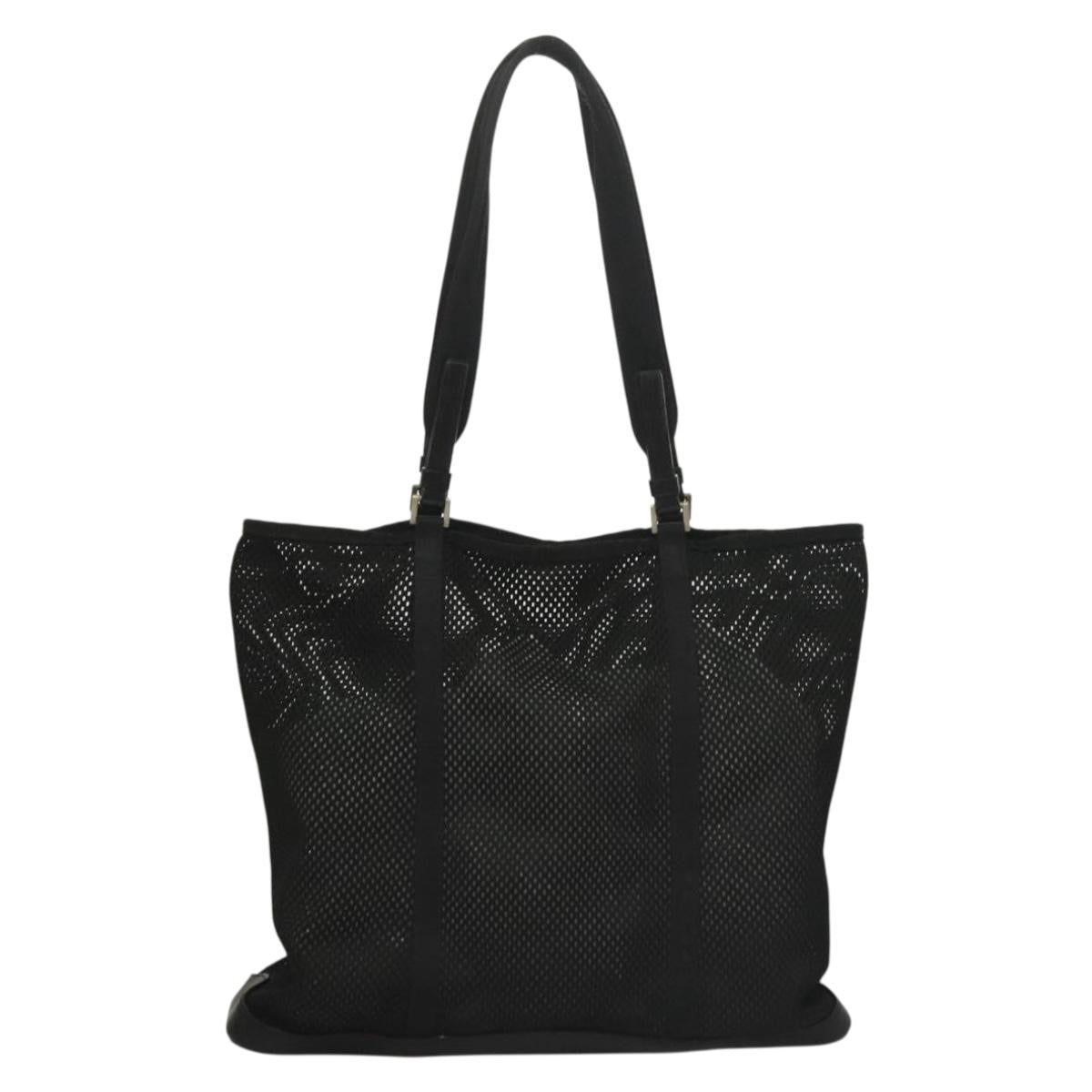 Prada Vintage Tote Nylon, BLACK, NYLON, Tote bag
