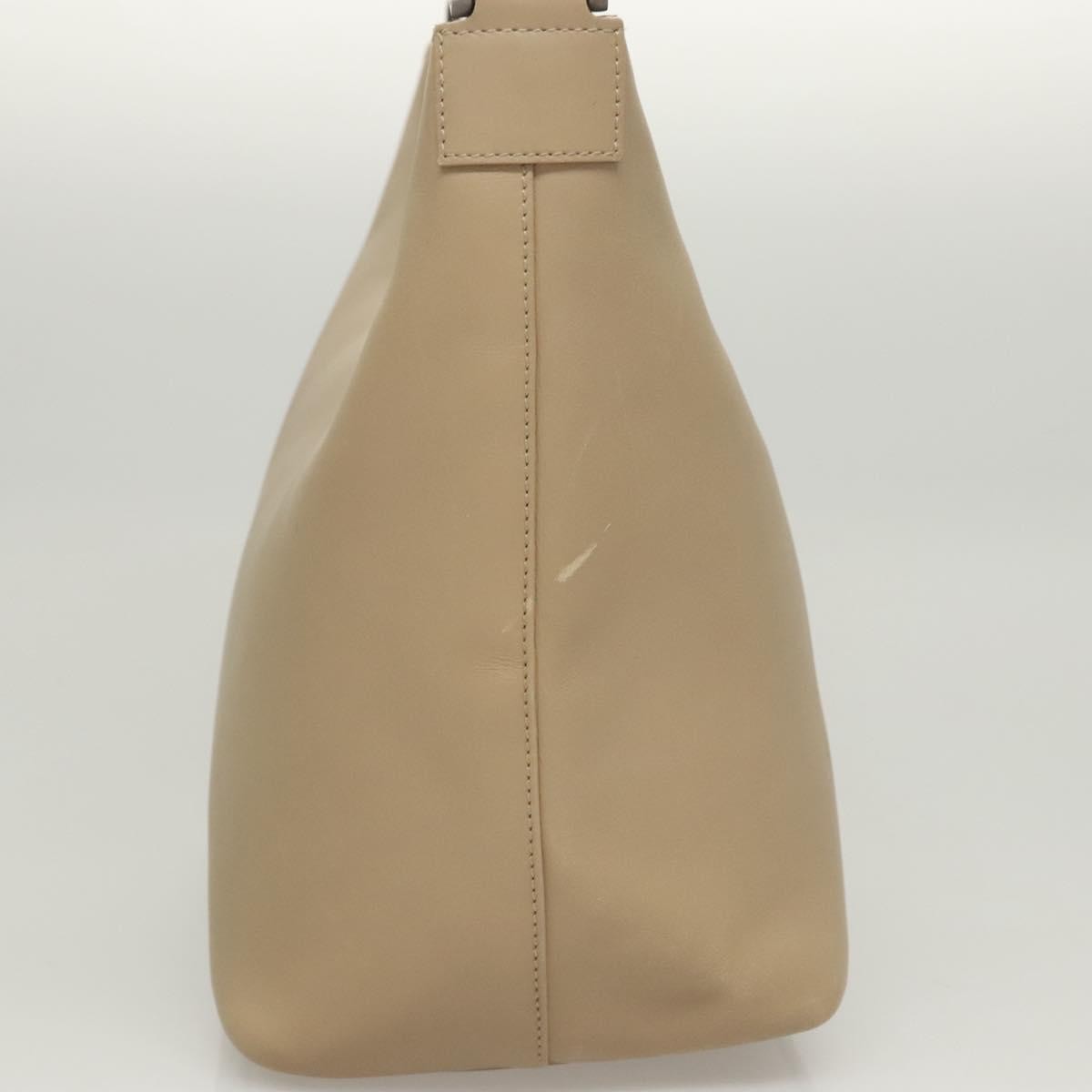 Gucci Vintage Bamboo Shoulder Bag Leather, BEIGE, LEATHER, Shoulder bag