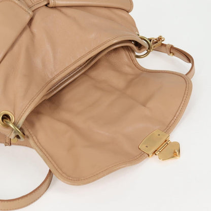 Miu Miu Coffer Convertible Hobo Matelasse Leather, BEIGE, LEATHER, Handbag