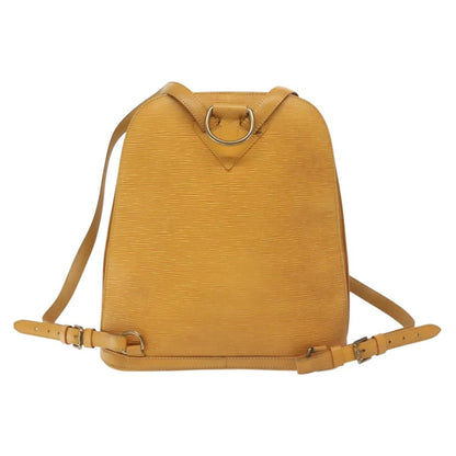 Louis Vuitton Gobelins Backpack Epi Leather, YELLOW, LEATHER, Backpack