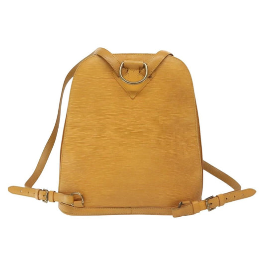 Louis Vuitton Gobelins Backpack Epi Leather, YELLOW, LEATHER, Backpack
