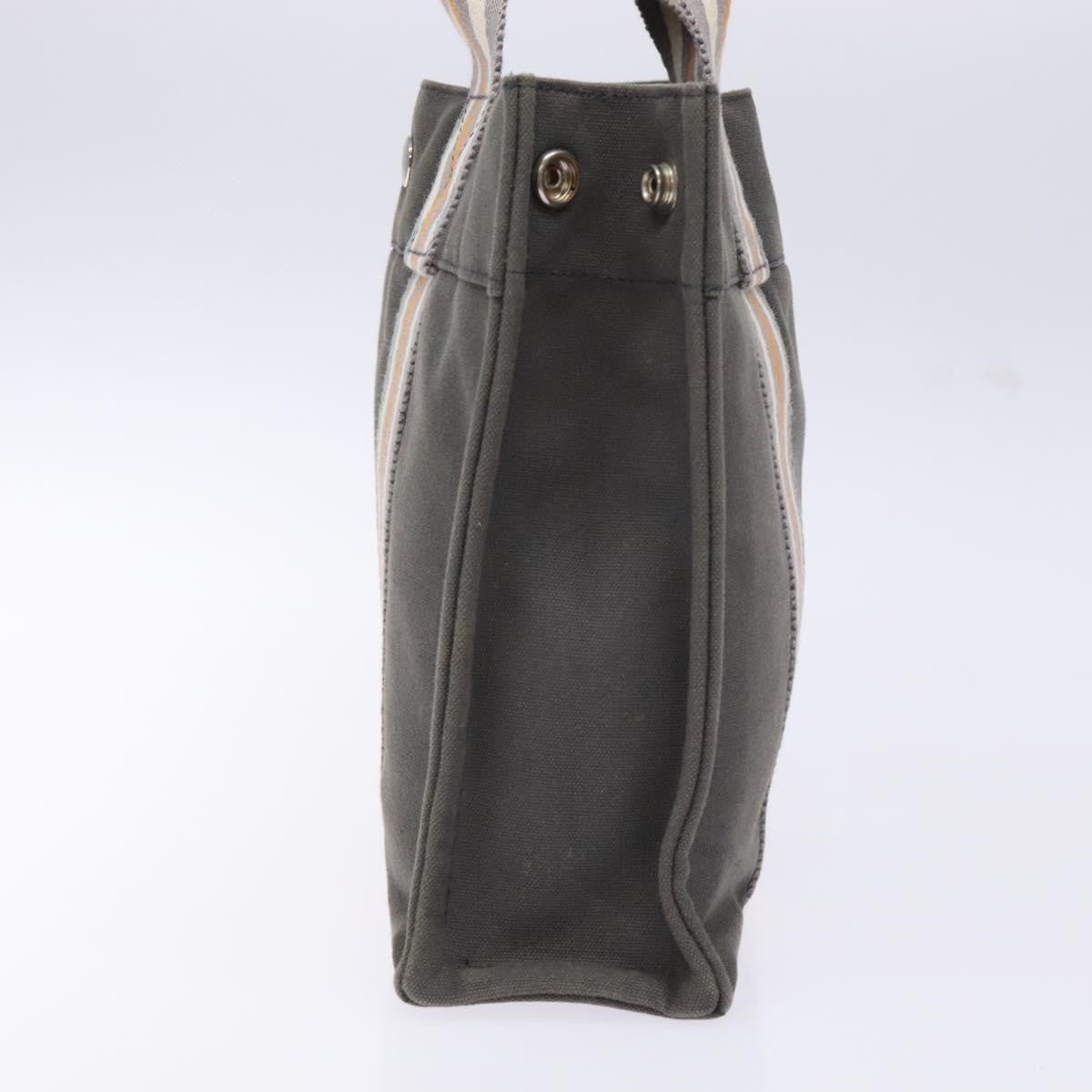 Hermes Fourre Tout Tote Canvas, GRAY, CANVAS, Tote bag