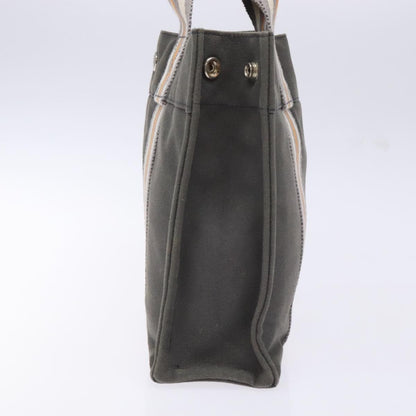 Hermes Fourre Tout Tote Canvas, GRAY, CANVAS, Tote bag