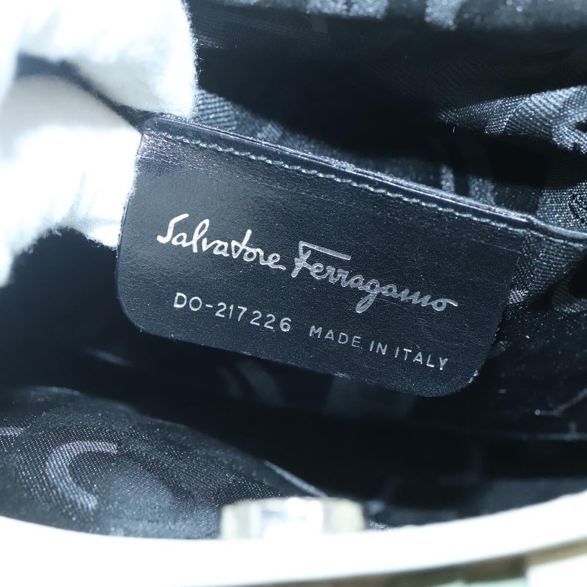 Salvatore Ferragamo Gancini Shoulder Bag Leather, GREEN, LEATHER, Shoulder bag