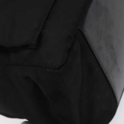 Gucci Vintage Bamboo Shoulder Bag Nylon, BLACK, NYLON, Shoulder bag