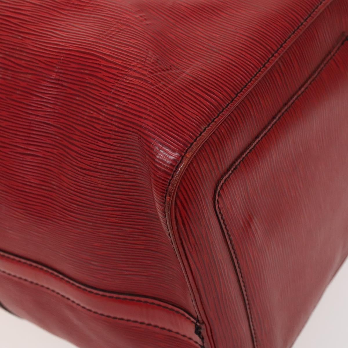 Louis Vuitton Keepall Bag Epi Leather, RED, LEATHER, Travel bag