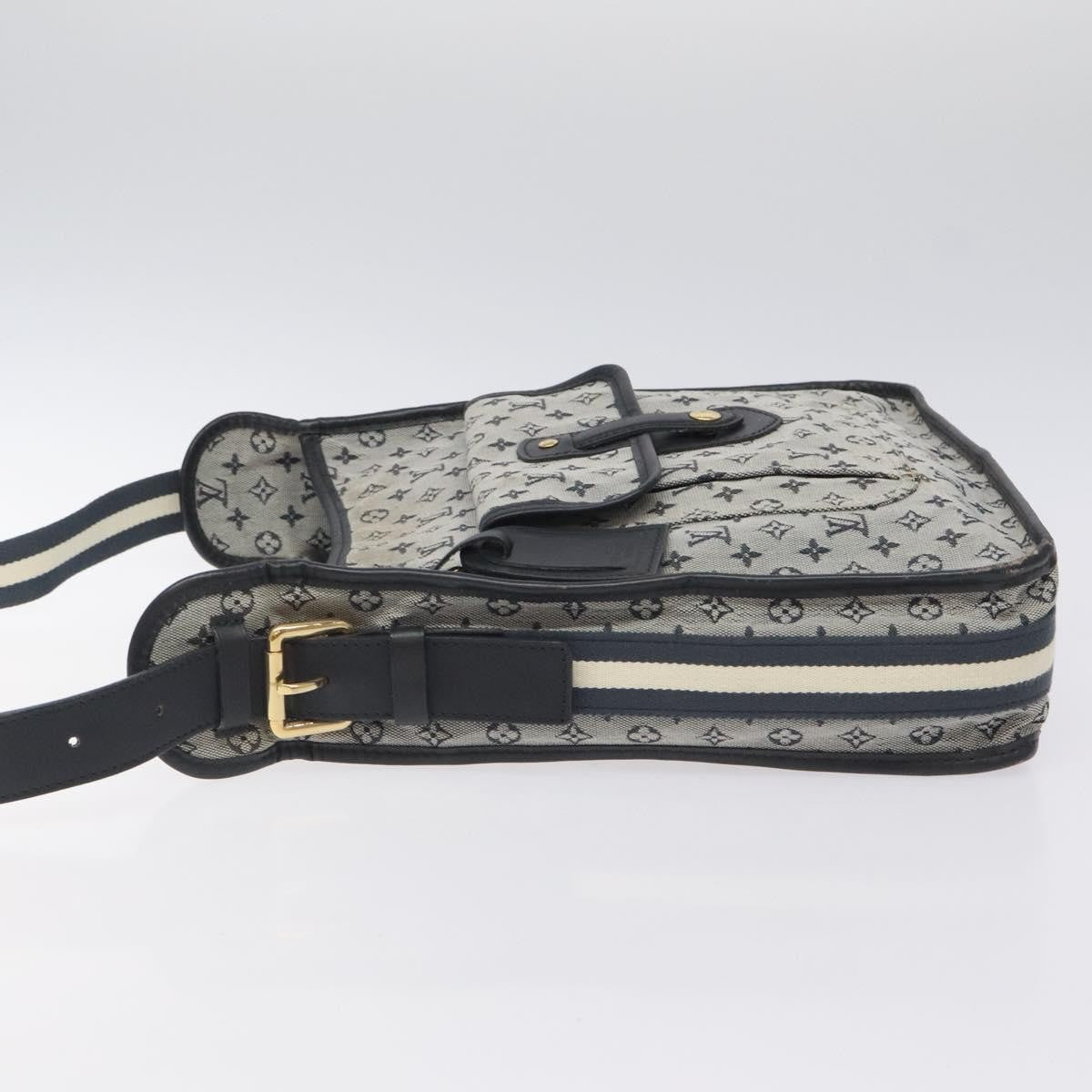 Louis Vuitton Mary Kate Messenger Bag Mini Lin, NAVY, CANVAS, Shoulder bag