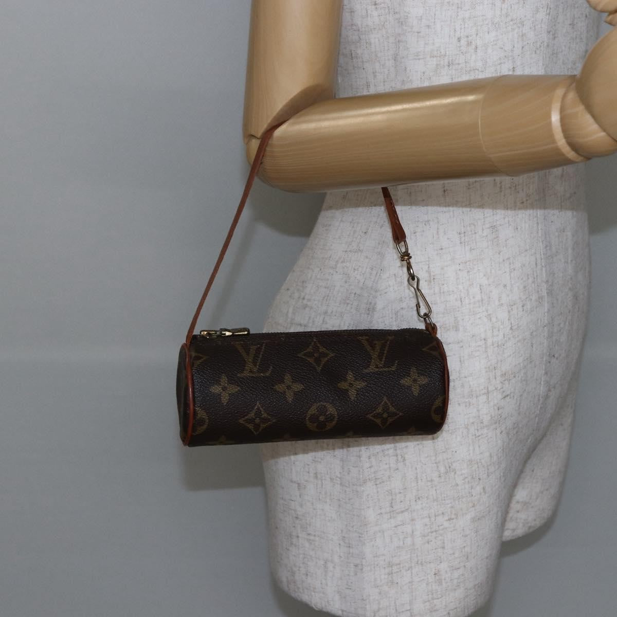 Louis Vuitton Papillon Pochette Monogram Canvas, BROWN, CANVAS, Handbag