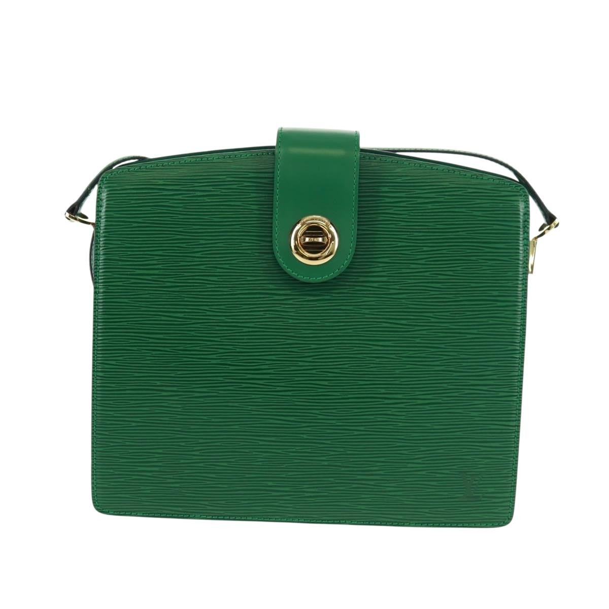 Louis Vuitton Capucines Shoulder Bag Epi Leather, GREEN, LEATHER, Shoulder bag