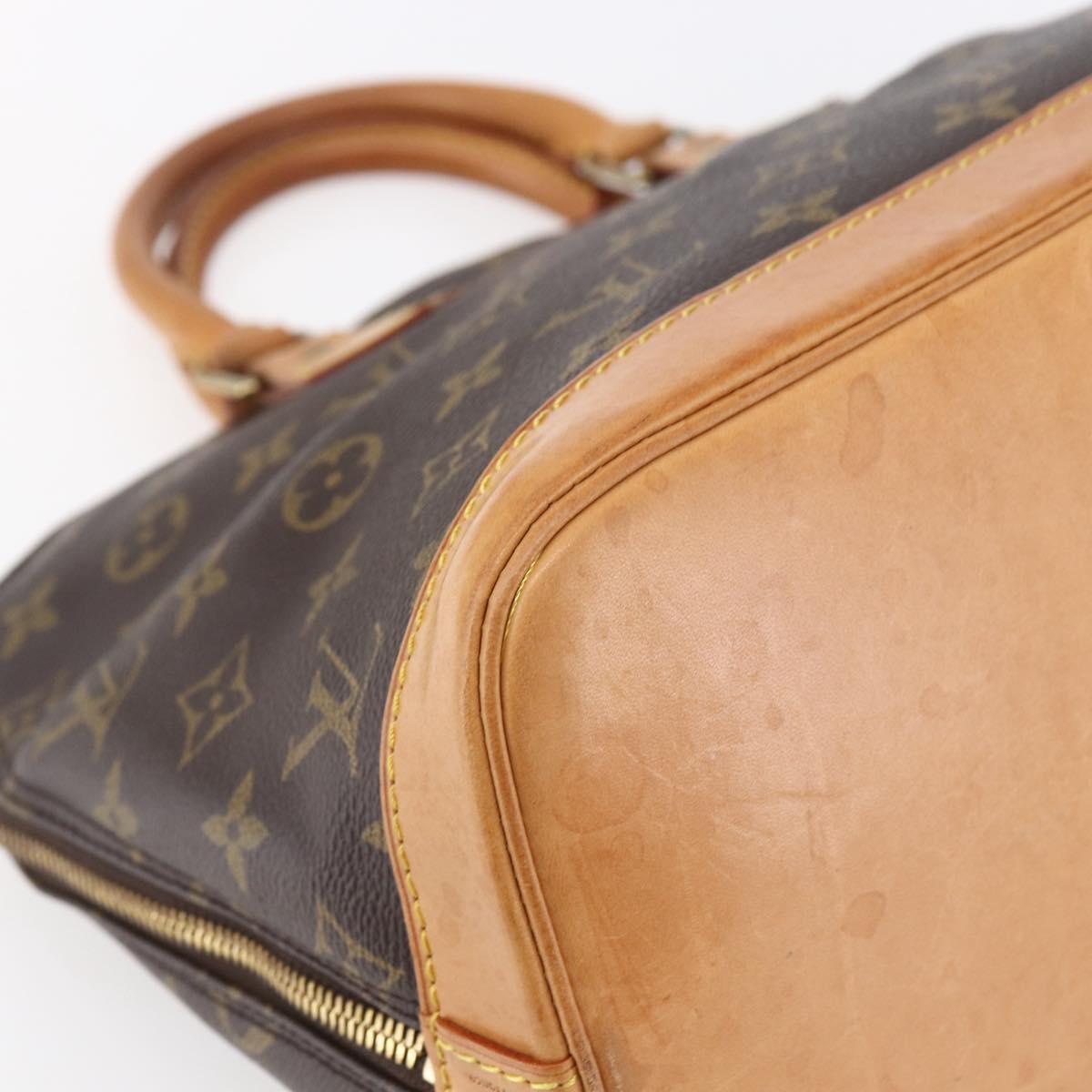 Louis Vuitton Alma Handbag Monogram Canvas, BROWN, CANVAS, Handbag