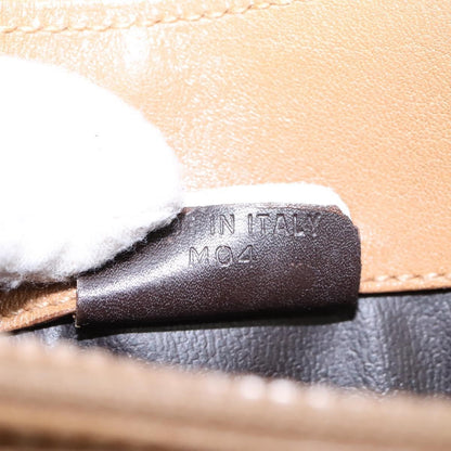 Celine Vintage Macadam Shoulder Bag Canvas, BEIGE, CANVAS, Shoulder bag