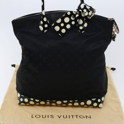 Louis Vuitton Desire Lockit Bag Kusama Infinity Dots Monogram Nylon, BLACK, NYLON, Handbag