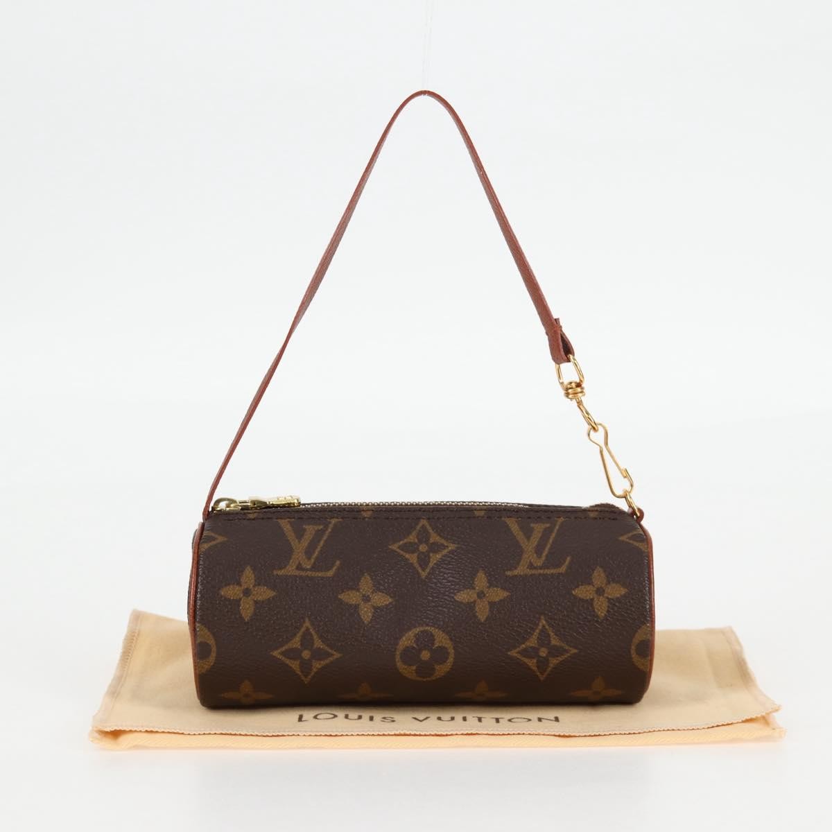 Louis Vuitton Papillon Pochette Monogram Canvas, BROWN, CANVAS, Handbag