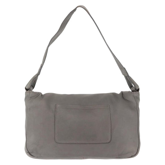 Chloe Vintage Flap shoulder bag Leather, GRAY, LEATHER, Shoulder bag