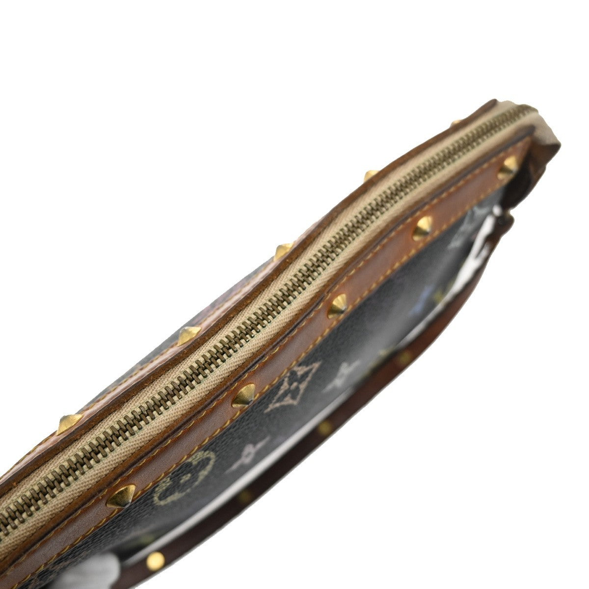 Louis Vuitton Pochette Accessoires Monogram Multicolor, BLACK, CANVAS, Clutche & pouche