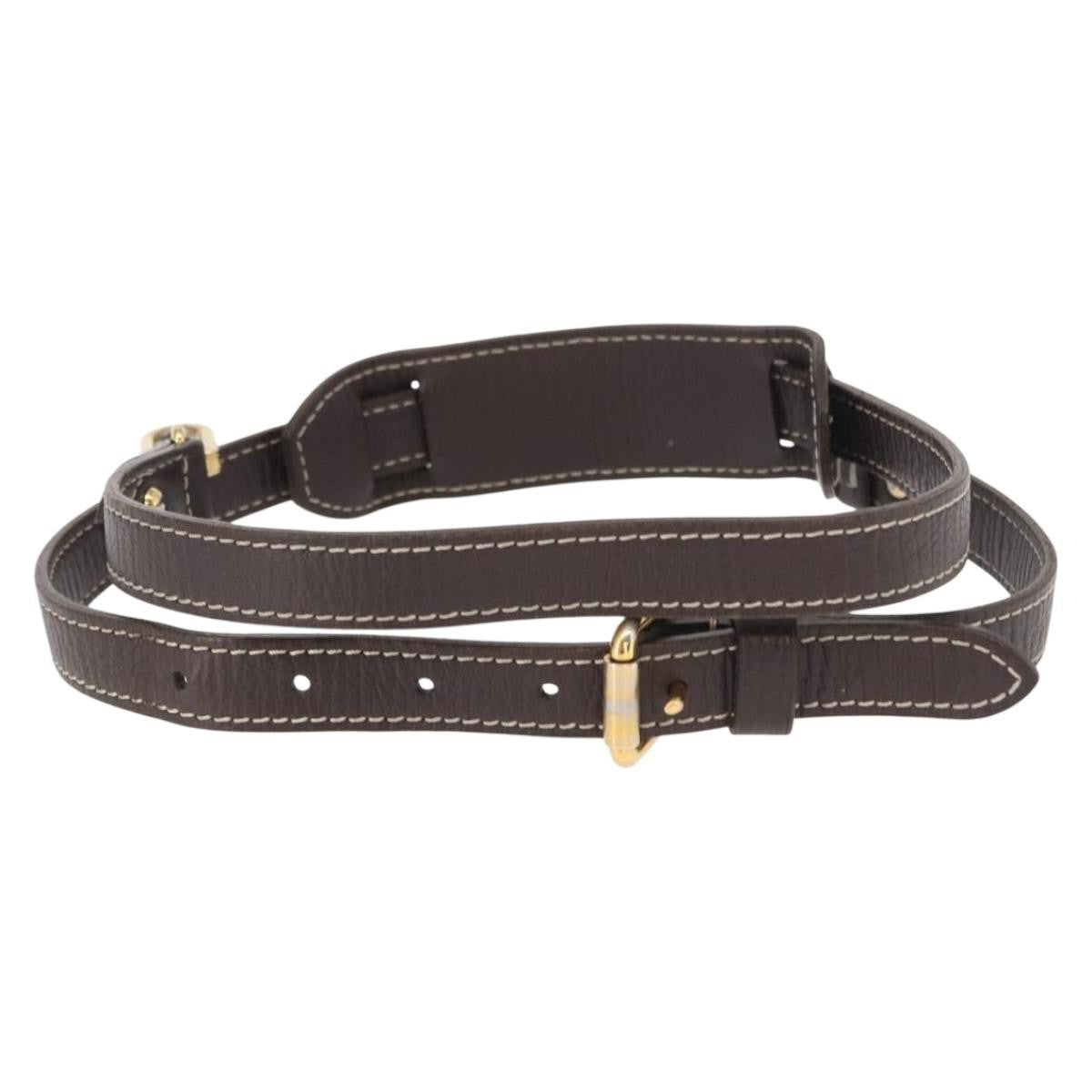 Louis Vuitton Adjustable Shoulder Strap Empreinte Leather, BROWN, LEATHER, Straps