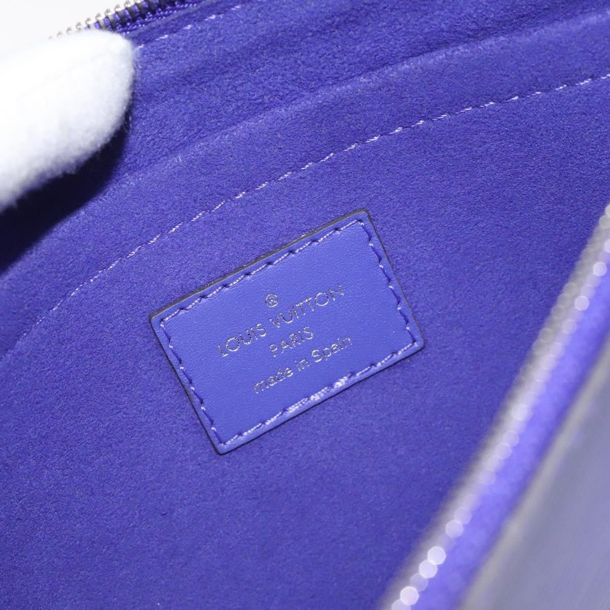 Louis Vuitton Neverfull Pochette Epi Leather, PURPLE, LEATHER, Tote bag