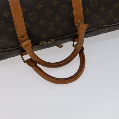 Louis Vuitton Keepall Bag Monogram Canvas, BROWN, CANVAS, Travel bag