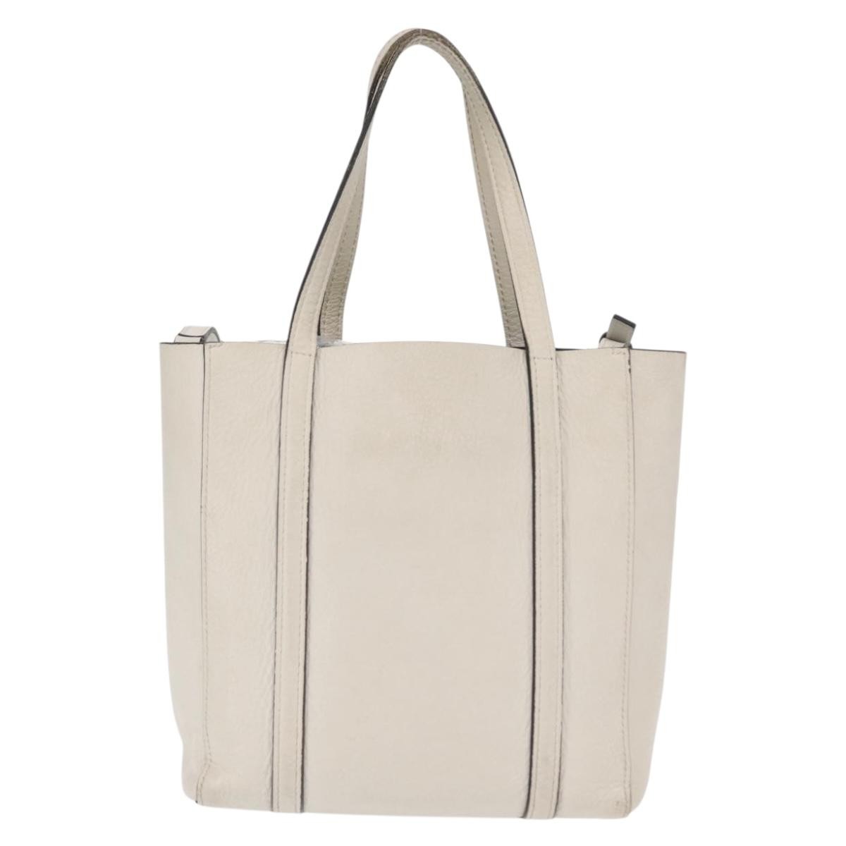 Balenciaga Everyday Tote Leather, WHITE, LEATHER, Tote bag