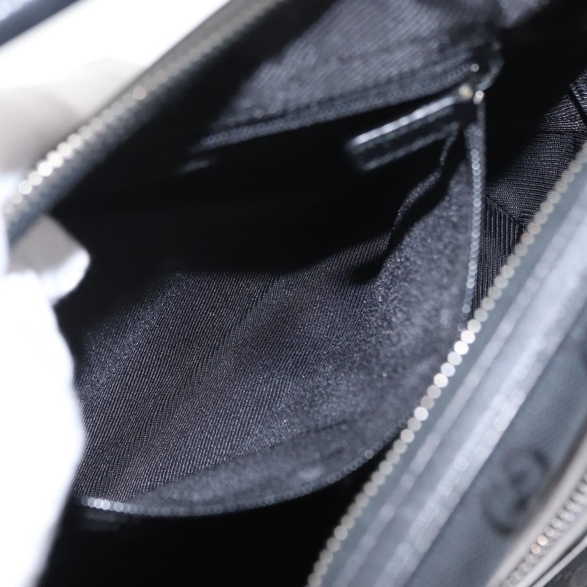 Gucci Vintage Shoulder Bag GG Canvas and Leather, BLACK, CANVAS, Shoulder bag