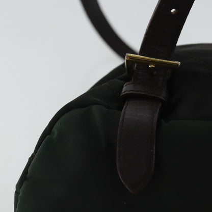 Prada Buckle Backpack Quilted Tessuto, GREEN, NYLON, Backpack