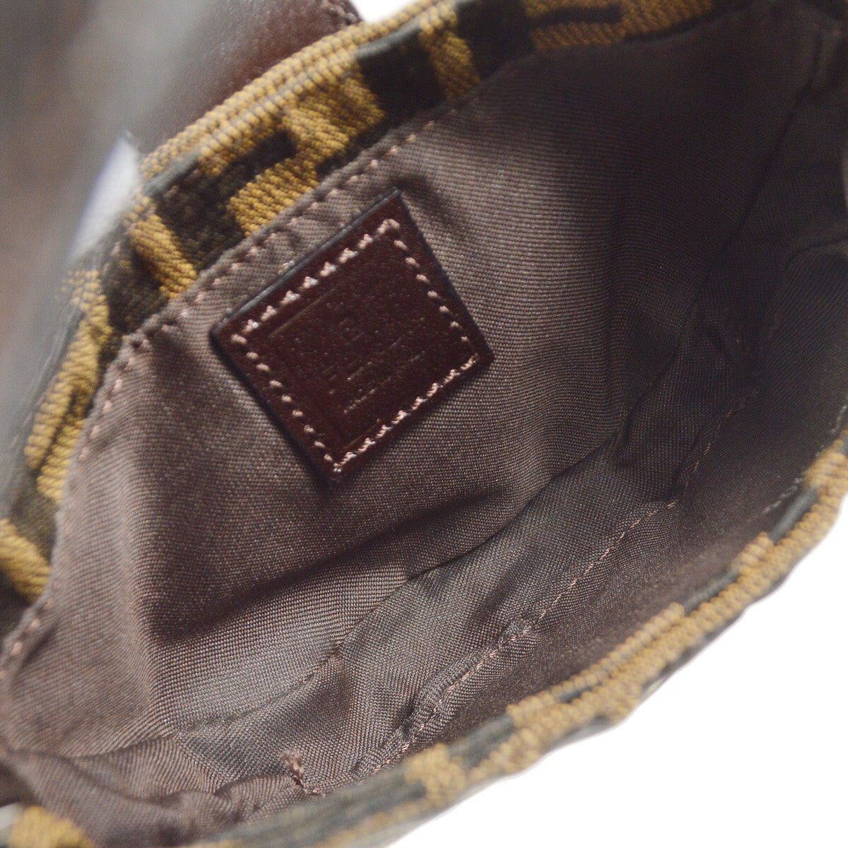 Fendi Vintage Croissant Bag Zucca Canvas, BROWN, CANVAS, Handbag