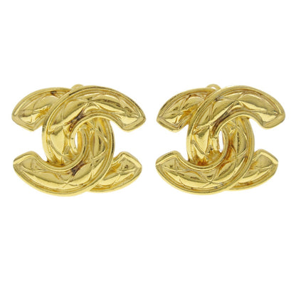 Chanel CC Clip-On Earrings Metal, GOLD, GOLD_PLATED, Earrings