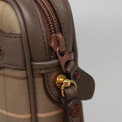 Burberry Nova check Pochette Canvas, BEIGE, CANVAS, Clutche & pouche