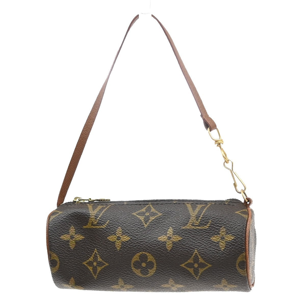 Louis Vuitton Papillon Pochette Monogram Canvas, BROWN, CANVAS, Clutche & pouche