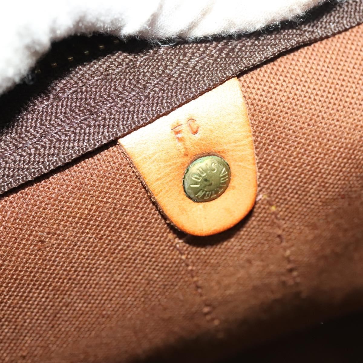 Louis Vuitton Keepall Bag Monogram Canvas, BROWN, CANVAS, Travel bag