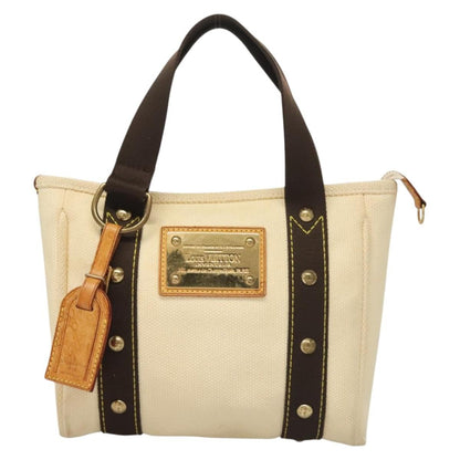 Louis Vuitton Antigua Tote Canvas, BEIGE, CANVAS, Tote bag