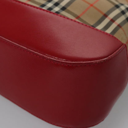 Burberry Shoulder Bag Nova Check Canvas, BEIGE, CANVAS, Shoulder bag