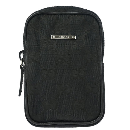 Gucci Cigarette Case GG Canvas, BLACK, CANVAS, Card Holders