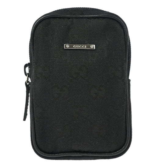 Gucci Cigarette Case GG Canvas, BLACK, CANVAS, Card Holders