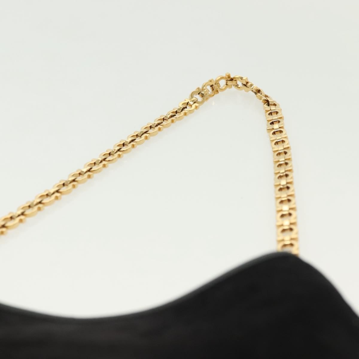 Salvatore Ferragamo Gancini Chain Shoulder bag Suede, BLACK, SUEDE, Shoulder bag