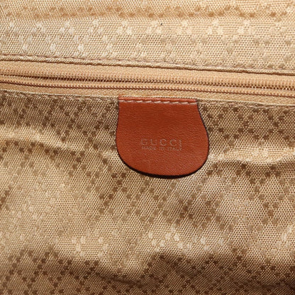 Gucci Vintage Bamboo Backpack Leather, BROWN, LEATHER, Backpack