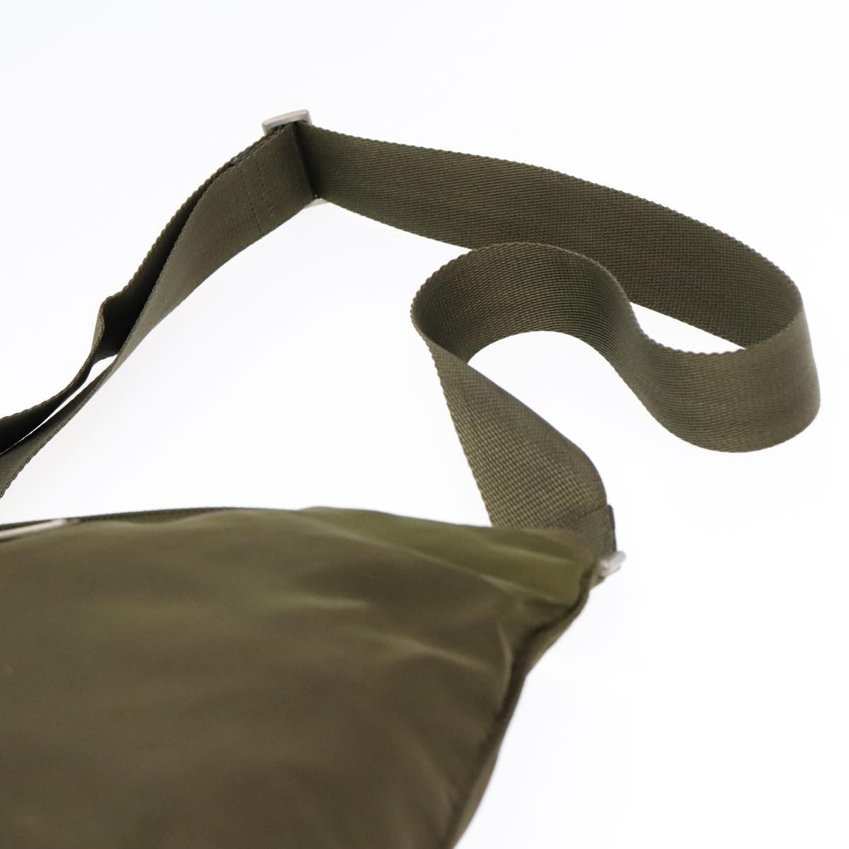 Prada Flat Messenger Bag Tessuto, KHAKI, NYLON, Shoulder bag