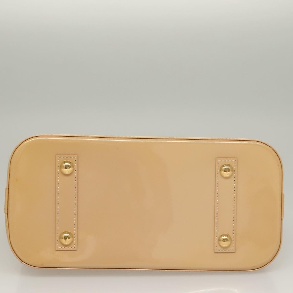 Louis Vuitton Alma Handbag Monogram Vernis, BEIGE, PATENT_LEATHER, Handbag